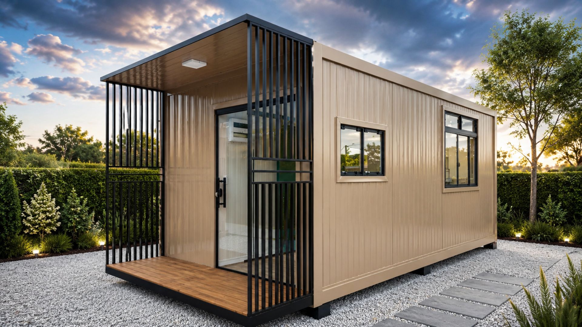 Casa modular de 18 m² por R$ 44.900: feita em painel isotérmico, com banheiro pronto, piso vinílico e entrega em 30 dias, mais larga que um contêiner comum.