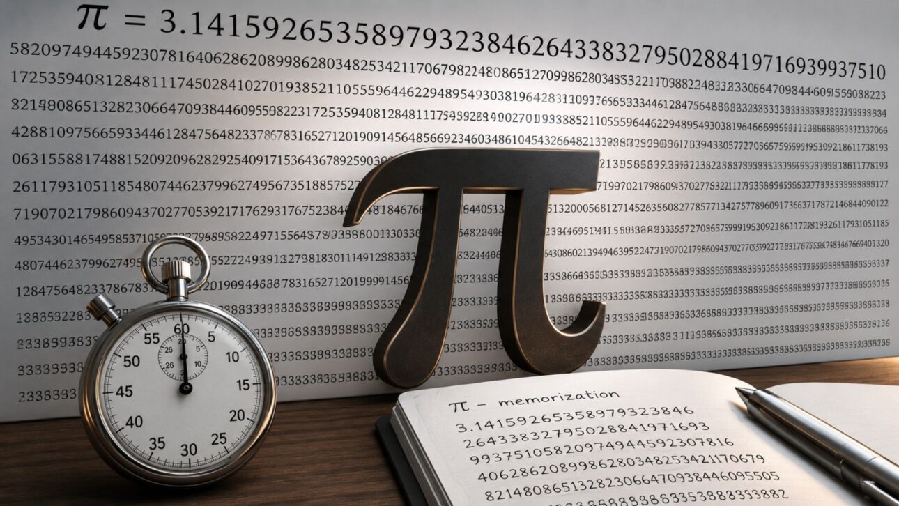 O professor aposentado Álfio Maciel Campelo, 72, de Pernambuco, recitou 247 dígitos do Pi em 1 minuto: recorde de supermemória validado pelo Rank Brasil.