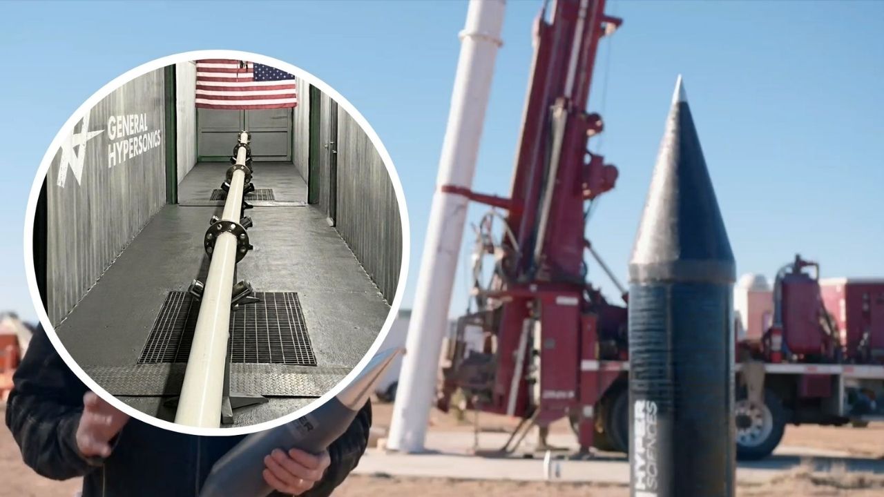 General Hypersonics testa sistema sem foguete com acelerador de impacto, supera Mach 4 e mira missões suborbitais.