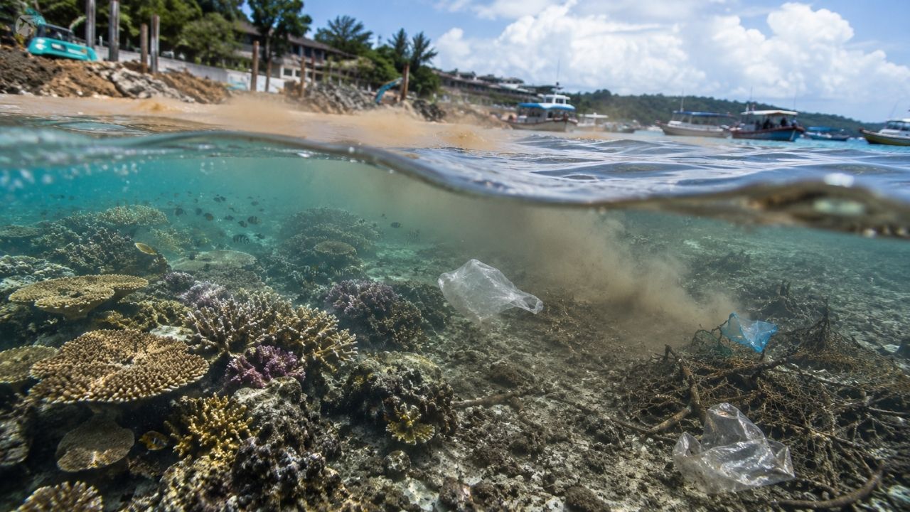 Coral reefs resist climate change, ocean warming, and become living banks in protected areas.