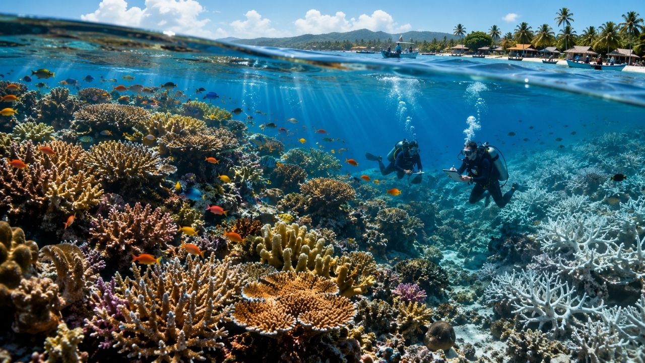 Recifes de coral ganham nova esperança após cientistas identificarem 165 mil km² com potencial de resistir ao calor em 71 países, servir como bancos vivos de recuperação e proteger (5)