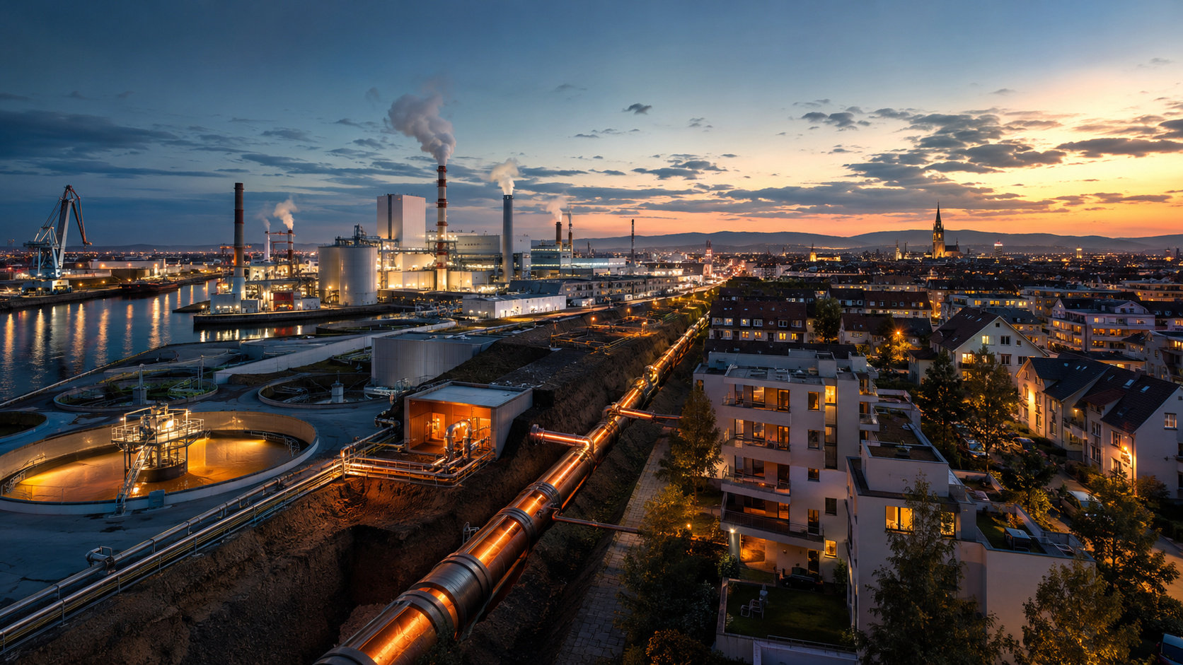 Rede de aquecimento urbano de Estrasburgo aproveita calor industrial de fábrica de papel e resíduos perigosos