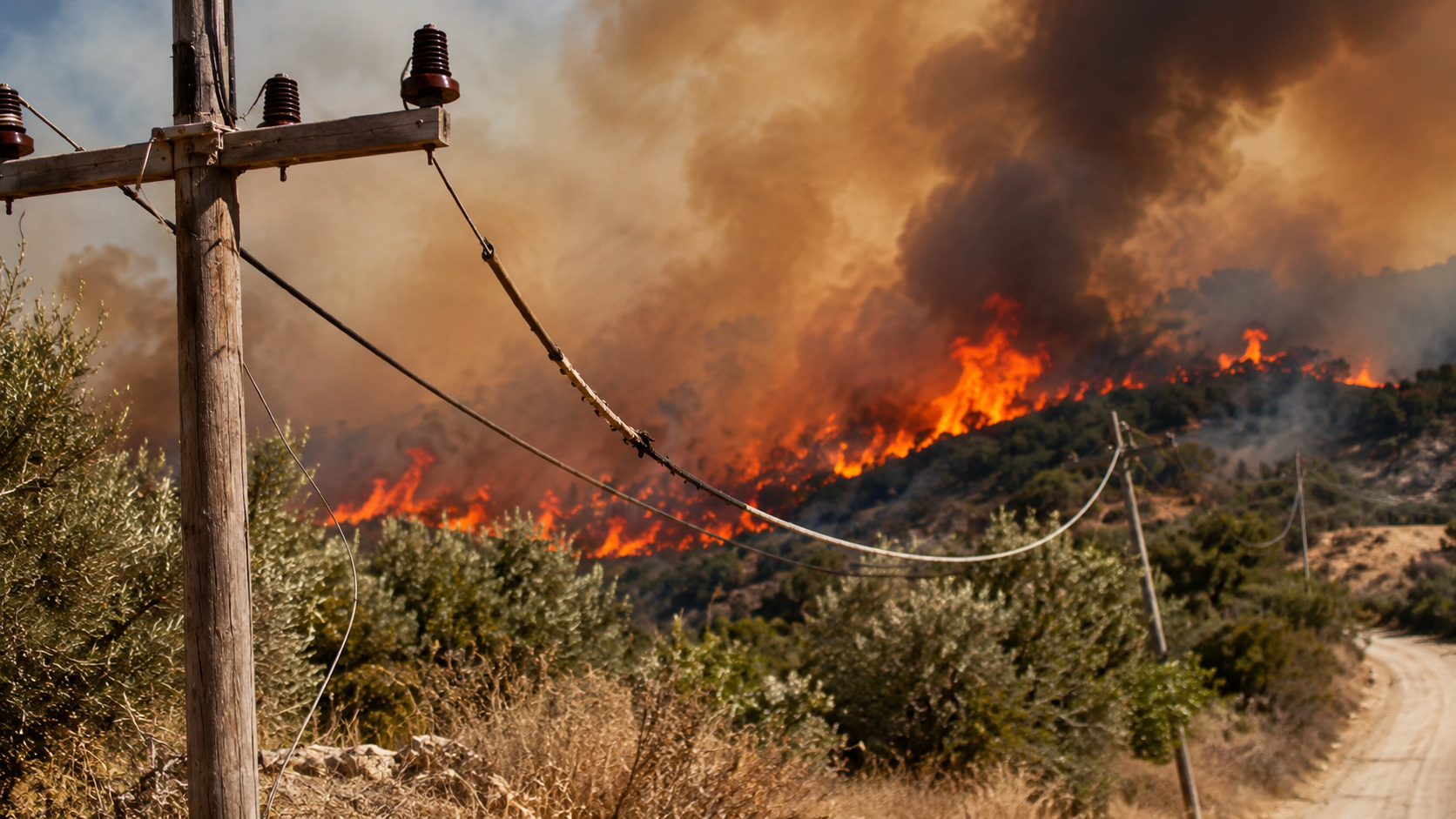 Rede elétrica antiga da Grécia entrou na lista de suspeitas após 15 grandes incêndios