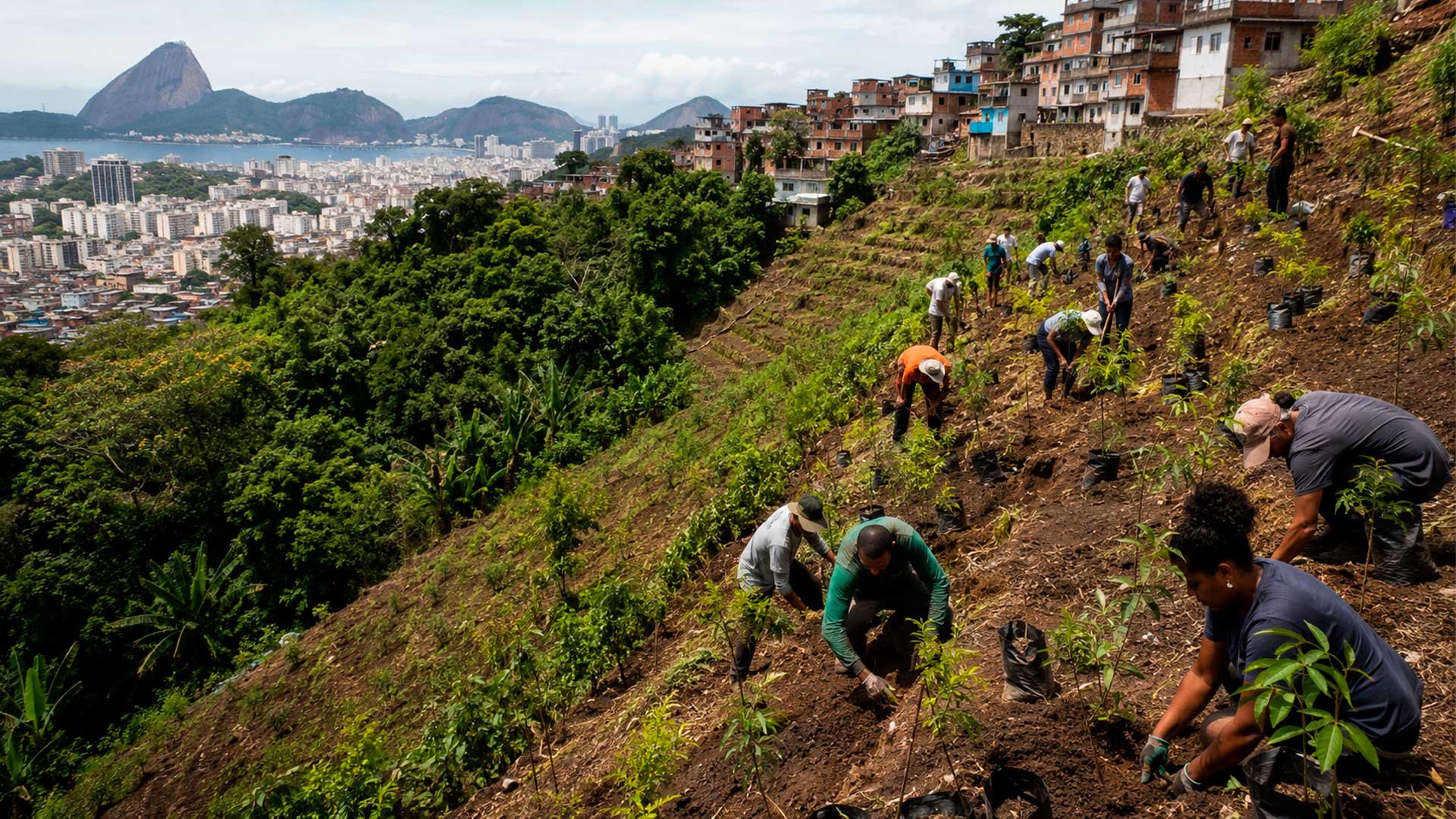 Rio de Janeiro transforma reflorestamento de encostas em política pública ambiental de longo prazo