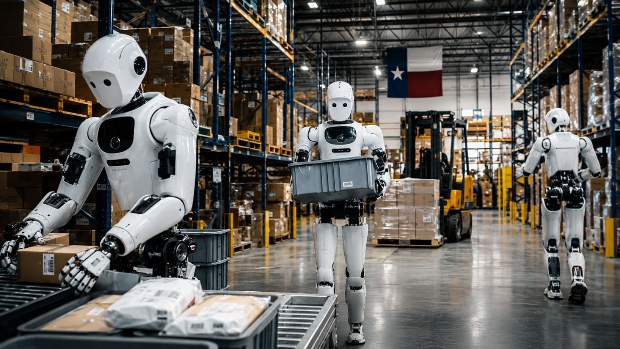 Robôs humanoides de 1,80 metro passam o dia treinando como gente no Texas, levantam até 25 kg, aprendem com operadores humanos e mostram por que a corrida dos androides deixou (1)