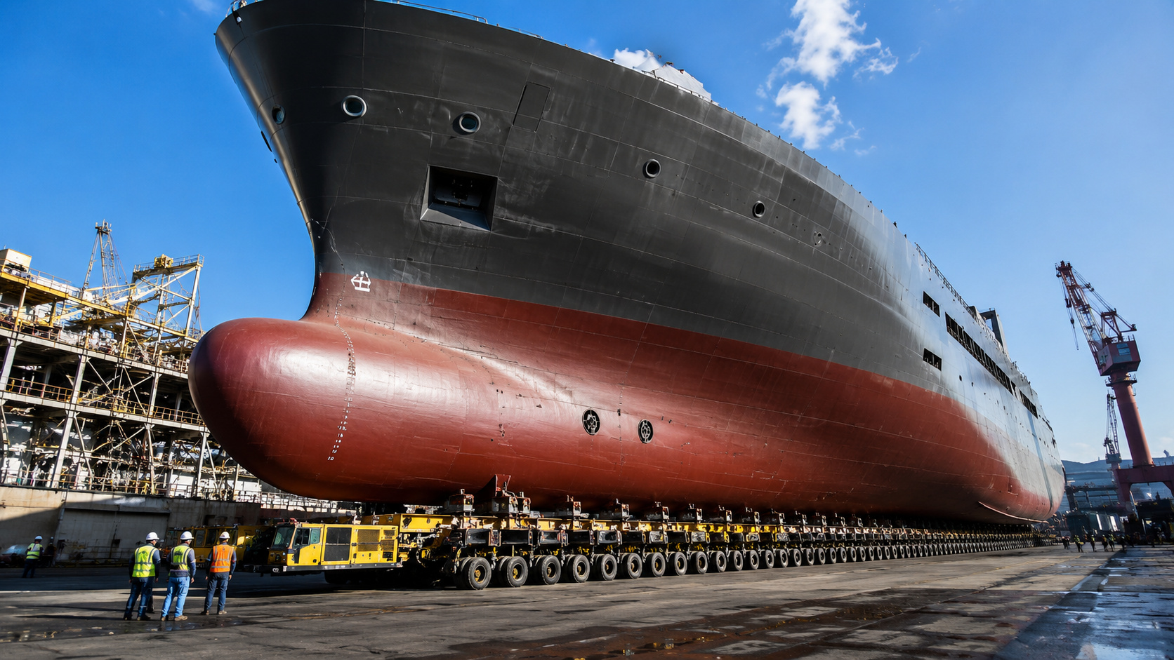 SPMT movimenta pontes, navios e estruturas gigantes com centenas de rodas controladas por computador e virou peça central da engenharia pesada moderna.