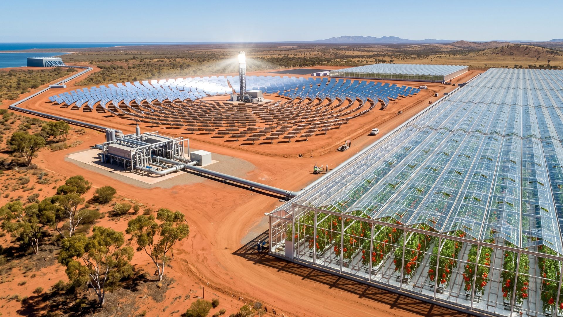 Sundrop Farms fazendas com água do mar e energia solar