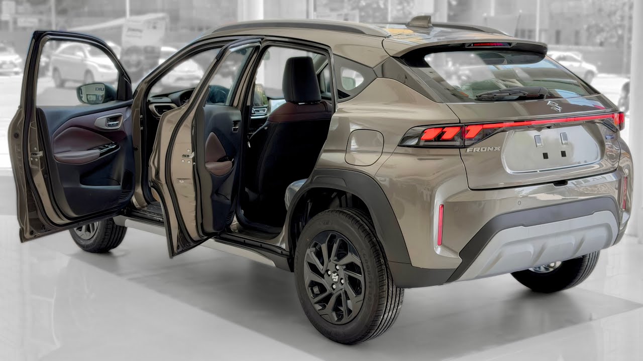 Suzuki Fronx llama la atención en India con un precio equivalente a R$ 37,5 mil, motor turbo, aspecto de SUV coupé y tecnología híbrida ligera.