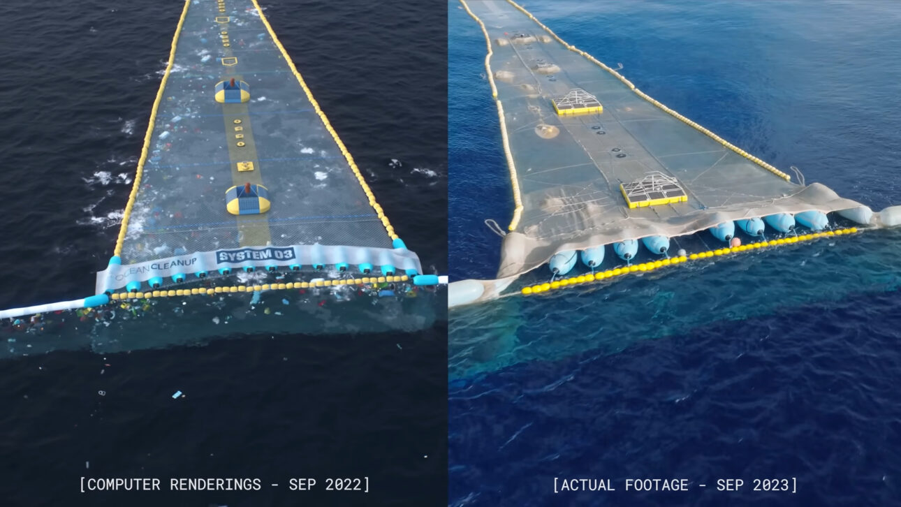 System 03 uses a 2.2 km barrier to remove plastic from the Great Pacific Garbage Patch and expand large-scale ocean cleaning.