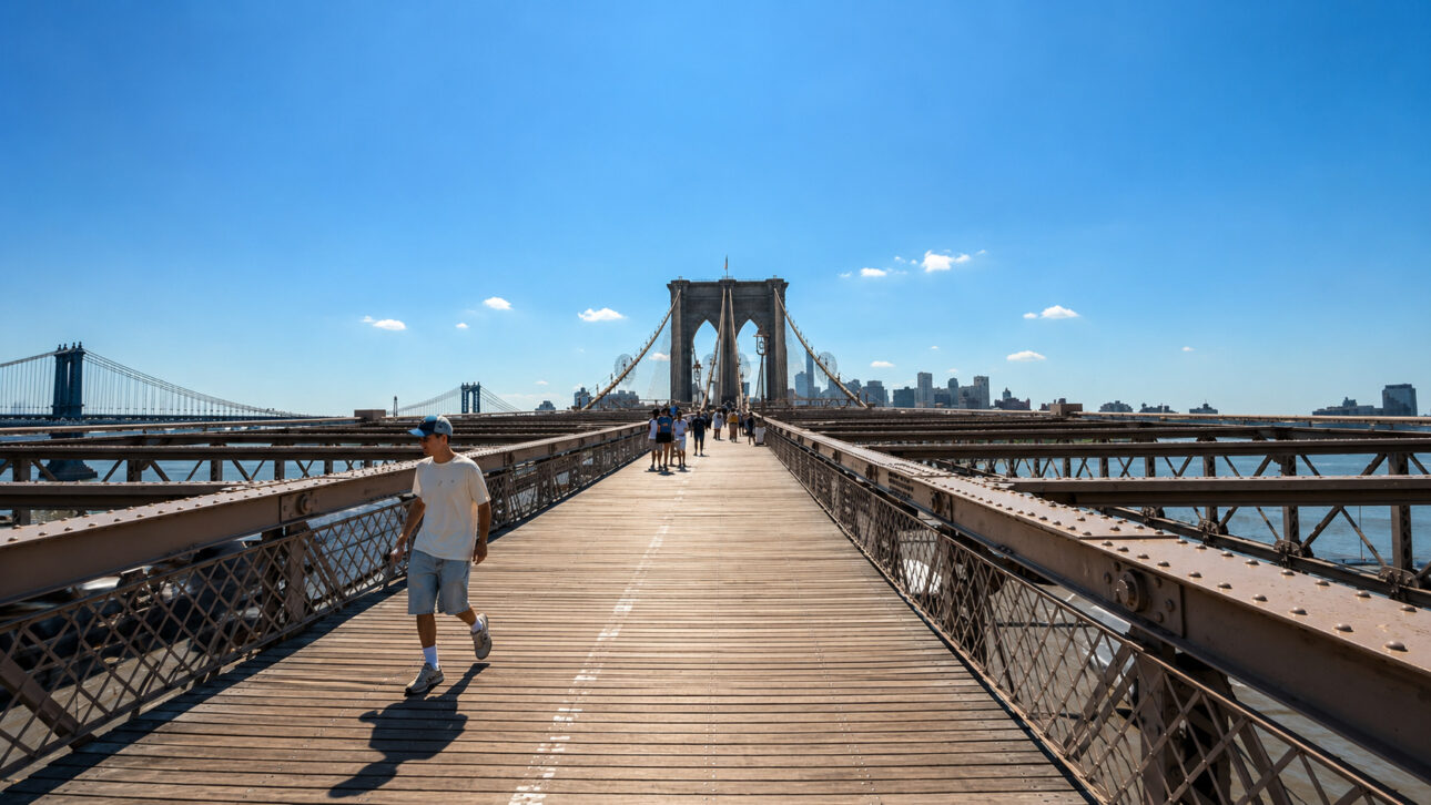 Masonry towers and steel cables increased the challenge