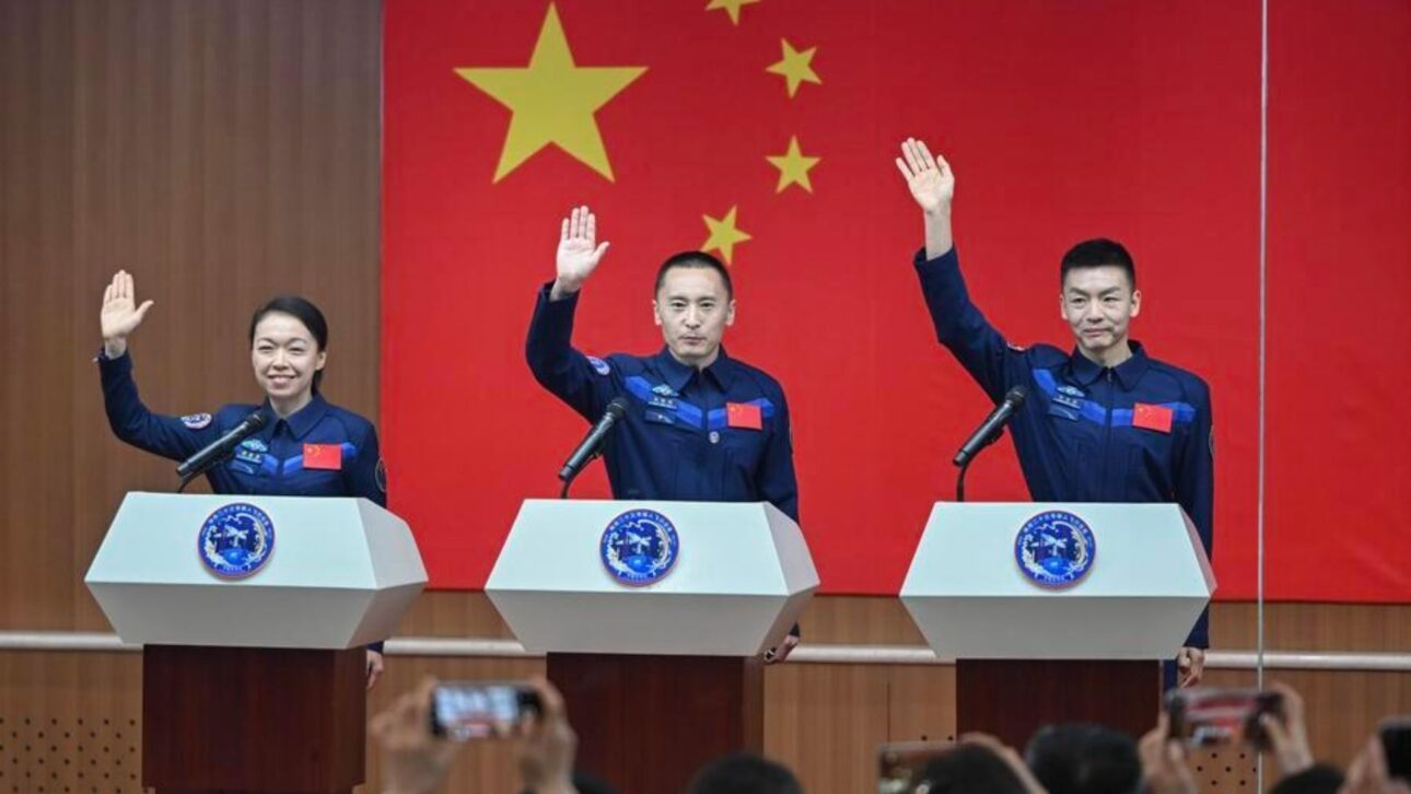Shenzhou-23 mission takes three astronauts to the Chinese space station Tiangong and for the first time one of them will stay a year in orbit.