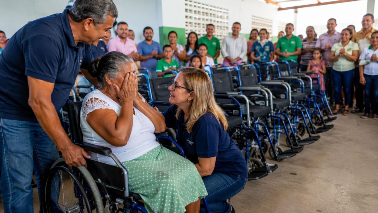Tampinhas viram cadeiras de rodas em Praia Grande: a Gincana Verde converteu 7 t de lixo reciclável em 43 cadeiras e inclui óleo de cozinha em 2026.