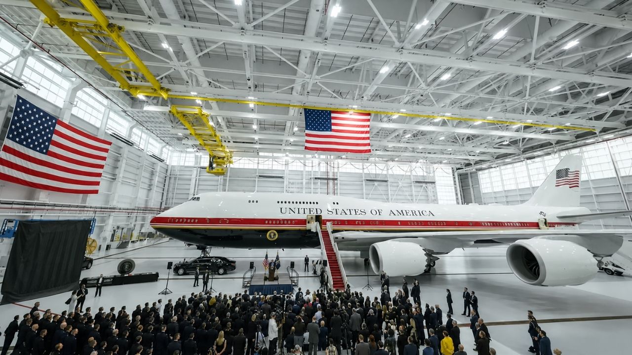 Presente luxuoso do Qatar põe Air Force One, Boeing 747 e segurança nacional sob pressão política nos EUA.