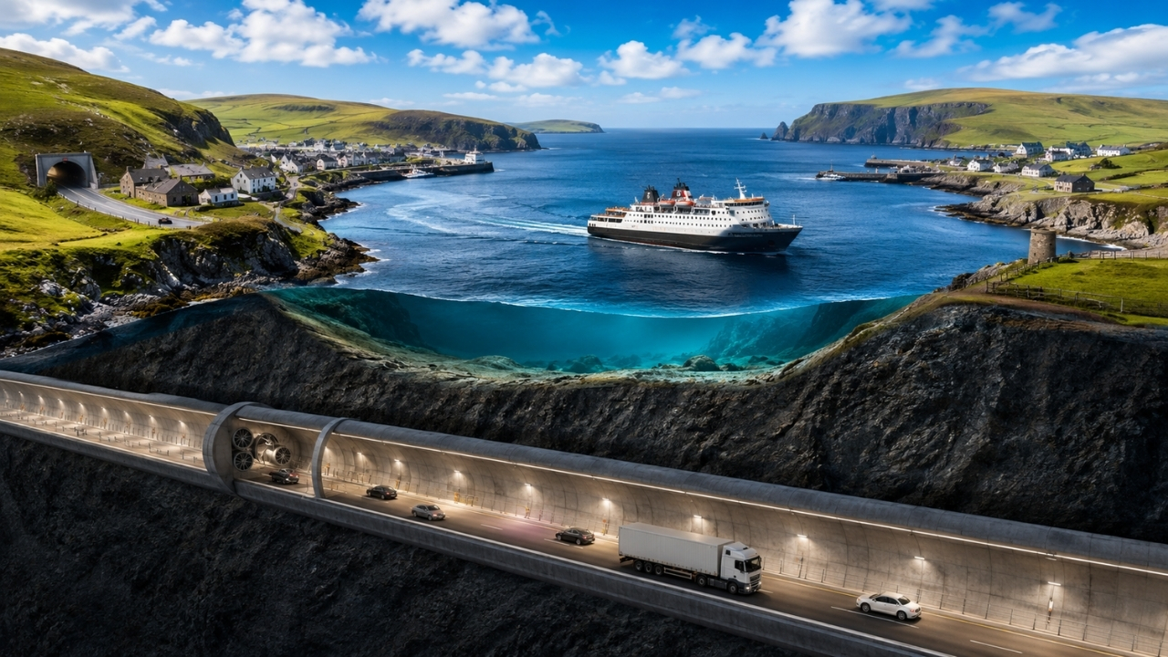 Túnel de 50 metros abaixo do fundo do mar pode aposentar balsas antigas nas Ilhas Shetland projeto de £400 milhões promete ligar comunidades, cortar isolamento e transformar o (1)