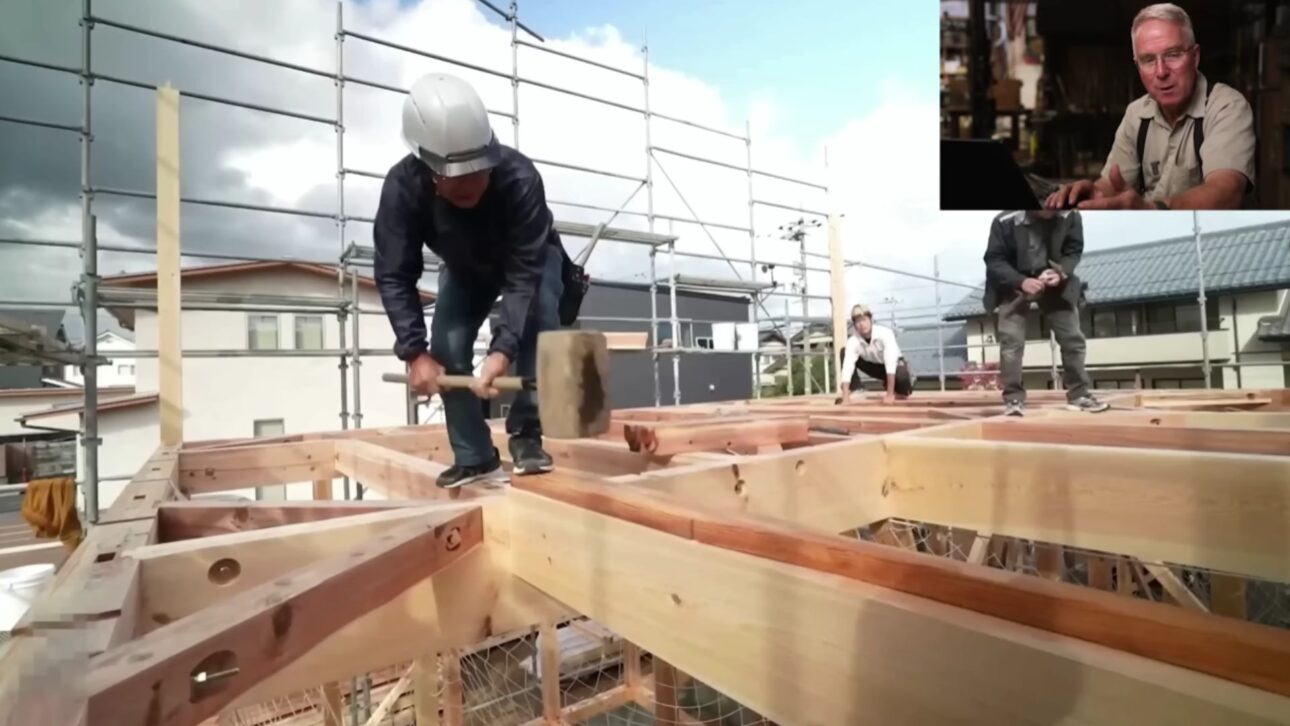 Showyan, carpinteiro japonês, construiu uma casa com encaixe de madeira à mão em 5 meses. A marcenaria japonesa que deixou um empreiteiro sem palavras.