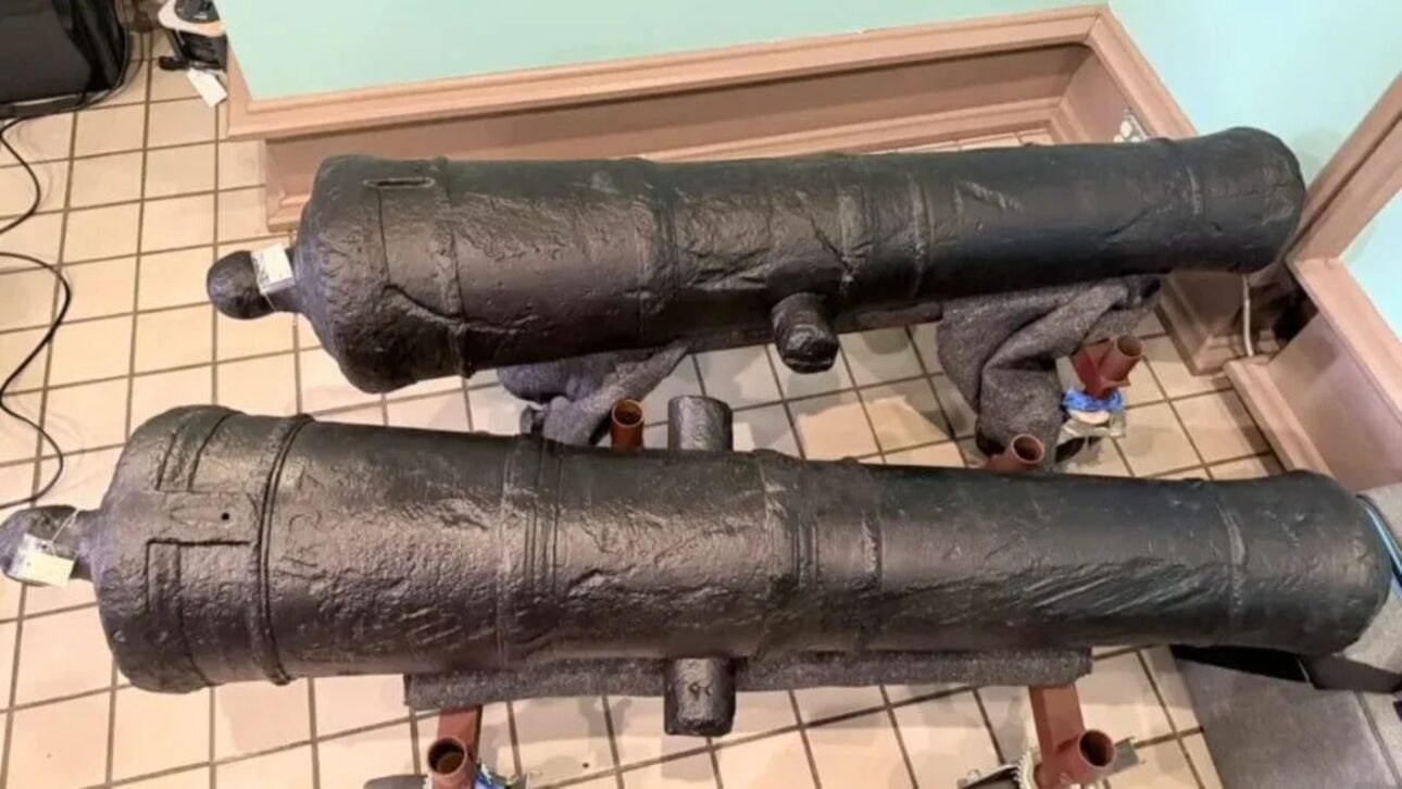 Two of the recently restored cannons from the Savannah District, U.S. Army Corps of Engineers, via Flickr under CC BY 4.0 license