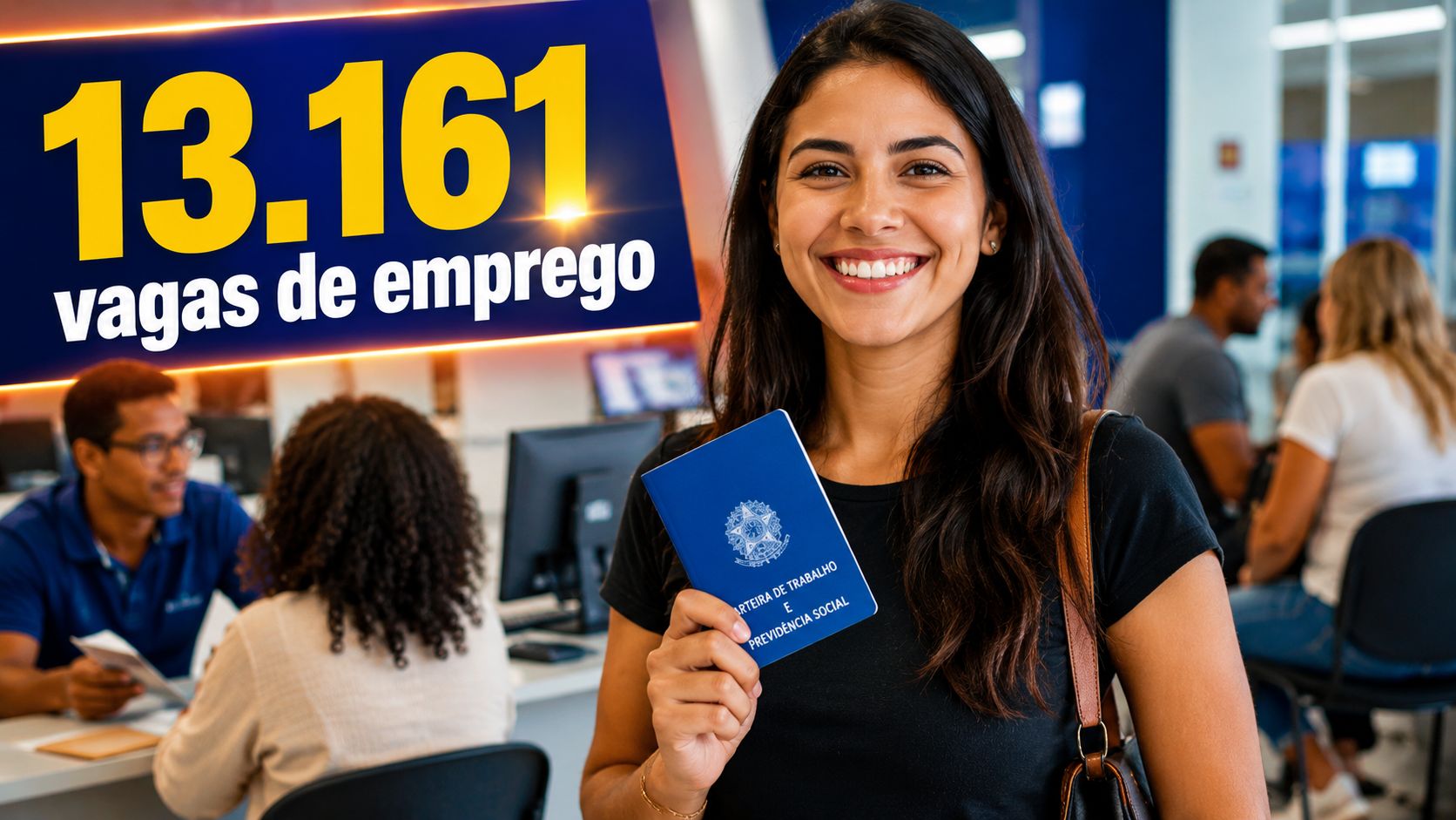 São Paulo oferece 13.161 vagas de emprego nos PATs, com oportunidades em produção, logística, limpeza, transporte, comércio e construção.