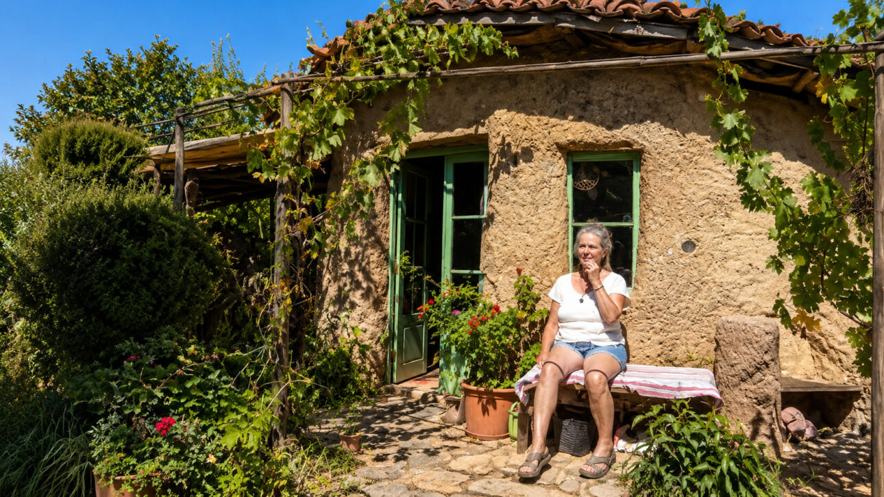 Veronica deixou o Reino Unido e passou a viver em um terreno rural em Portugal.