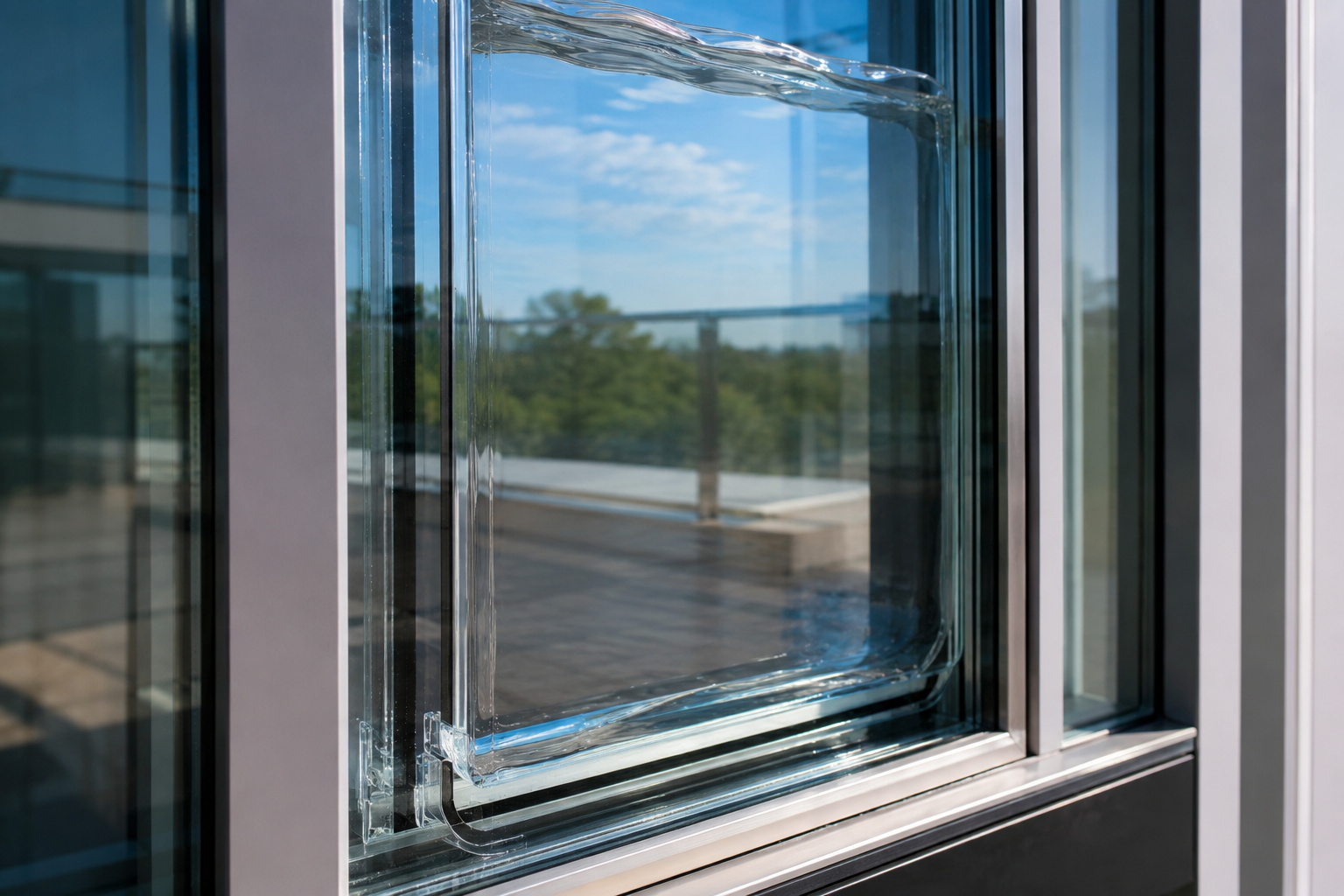 Tecnologia Water-Filled Glass faz a água circular dentro do vidro para absorver calor