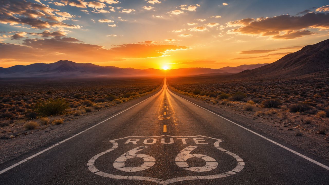 Descubra a Route 66, a lendária estrada que percorre quase 4 mil quilômetros, cruza oito estados e mantém vivo um importante legado cultural.