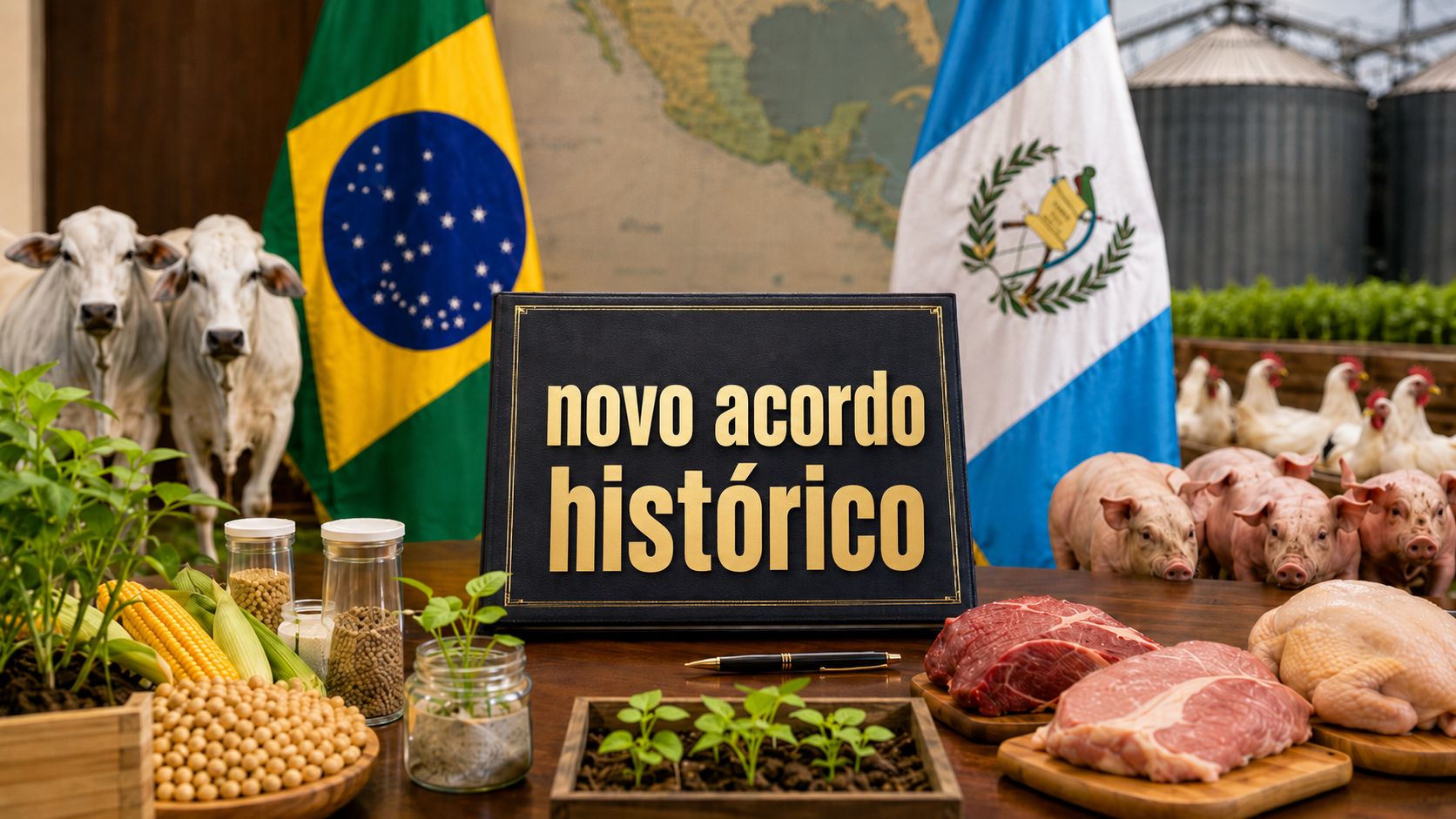 Brasil assina acordo com a Guatemala e avança com Honduras em agricultura, agropecuária, genética, bioinsumos e comércio.