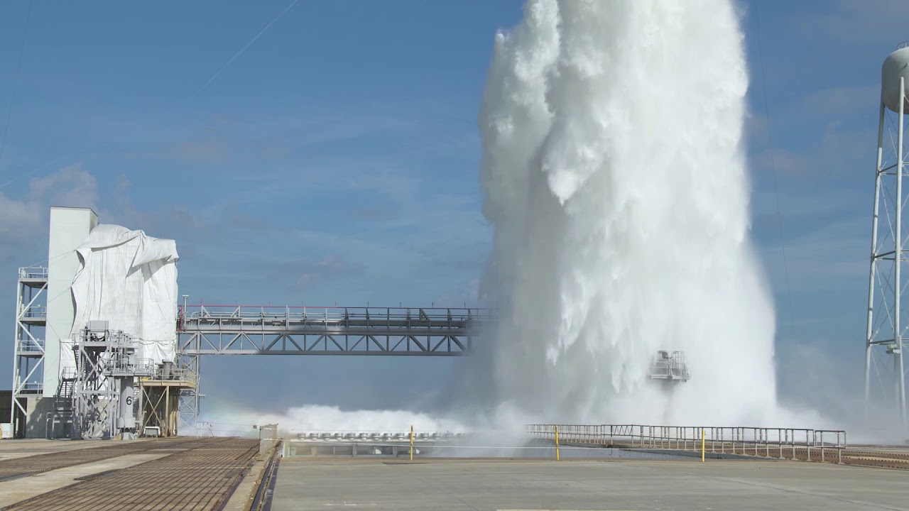 Ramp 39B of NASA releases 1.7 million liters in less than 30 seconds