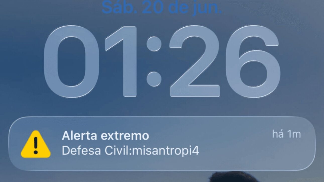 Hacker attack triggered a false Civil Defense alert via Cell Broadcast: the word misanthropy rang on phones in Brazil even on silent mode.