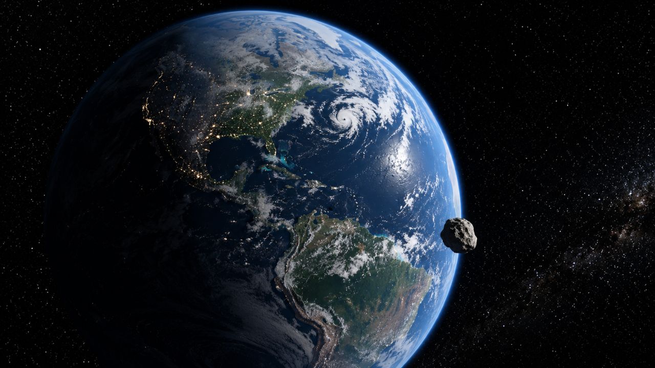 Com velocidade de 8,9 km/s, o asteróide (152637) 1997 NC1 viaja em direção à órbita da Terra. Agência Espacial Europeia descarta riscos de colisão.