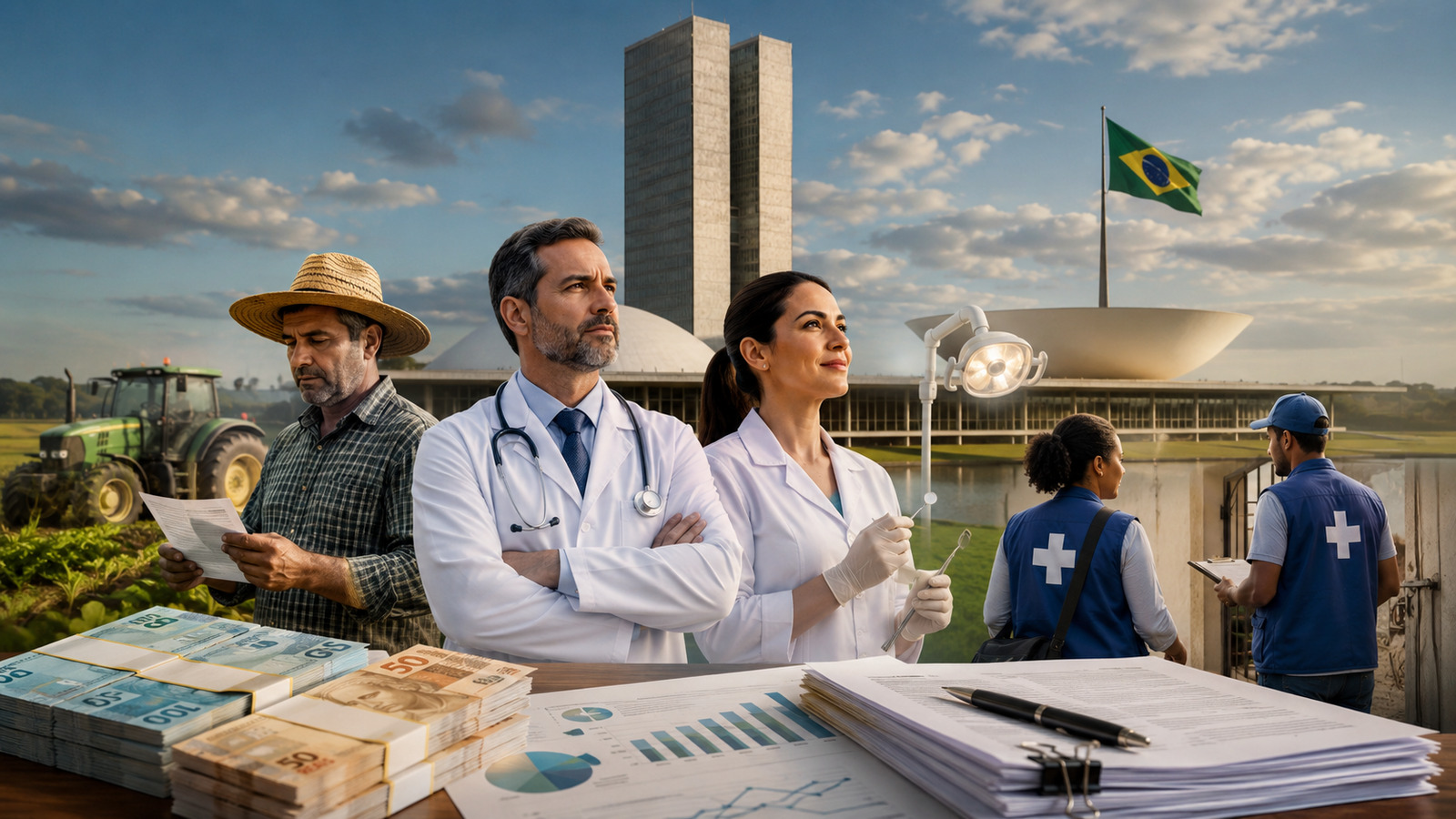 Senado aprova projetos que somam impacto de até R$ 263,7 bilhões com dívida rural refinanciada, novo piso na saúde e aposentadoria especial para agentes de endemias
