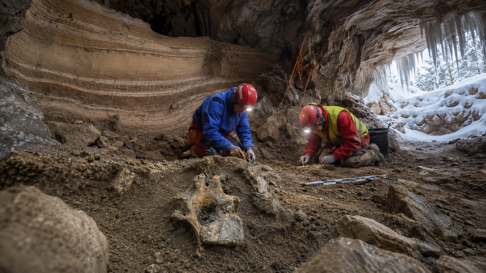 Caverna na Noruega revela mundo ártigo antigo esquecido
