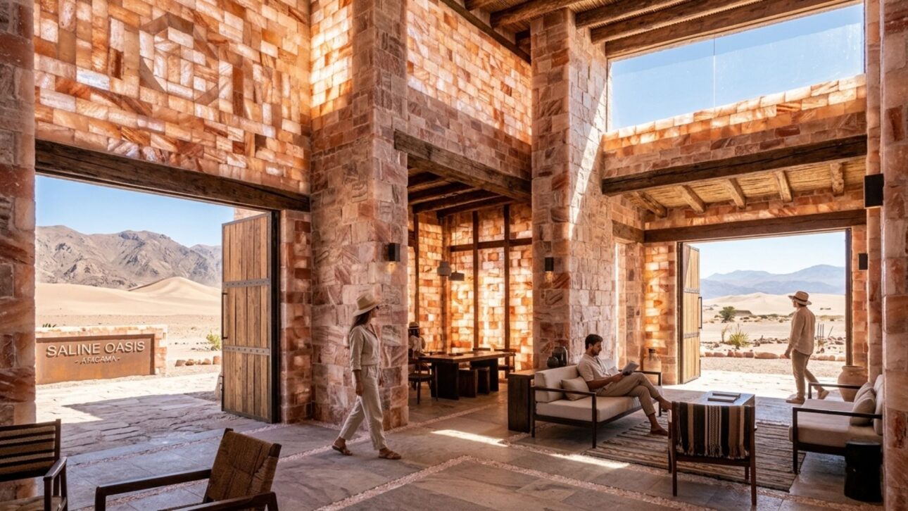 Bloques de sal en la construcción