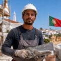 Pedreiro em Portugal relata salário de até R$ 40 mil por mês e compra de casa e carro após 4 meses no Algarve.