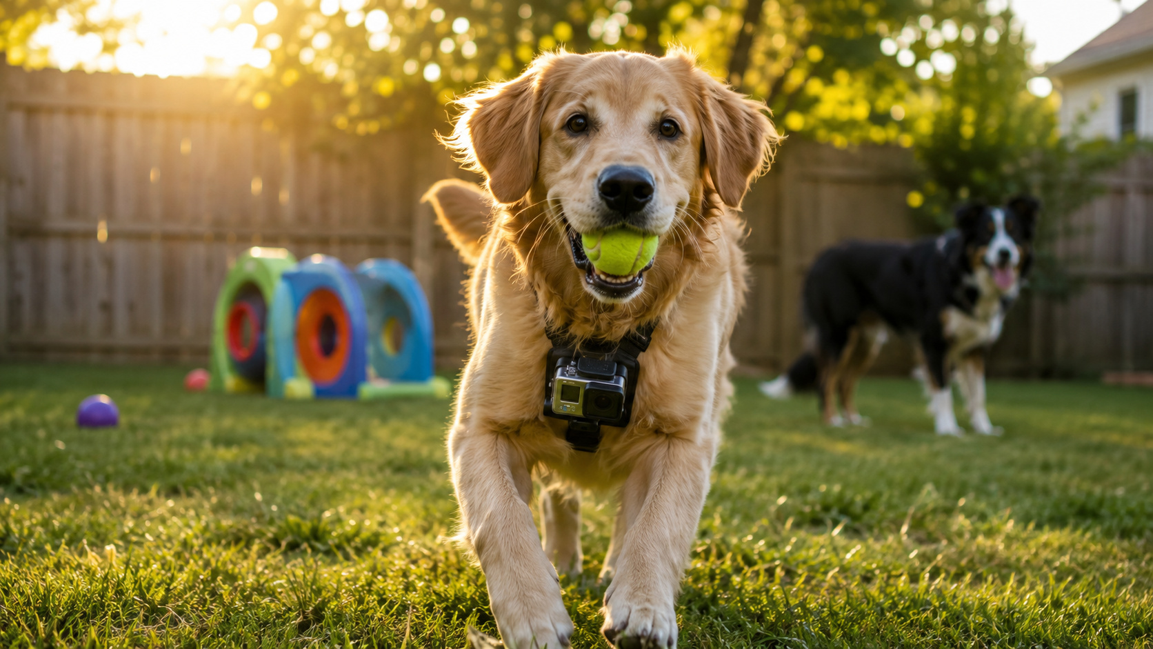 Cachorro fotógrafo com câmera acoplada ao corpo registra momentos de felicidade em projeto inspirado no Heartography da Nikon.