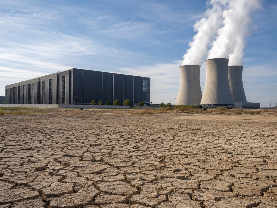 O avanço da inteligência artificial cobra um preço ambiental que vai além da energia, atingindo água e uso do solo.