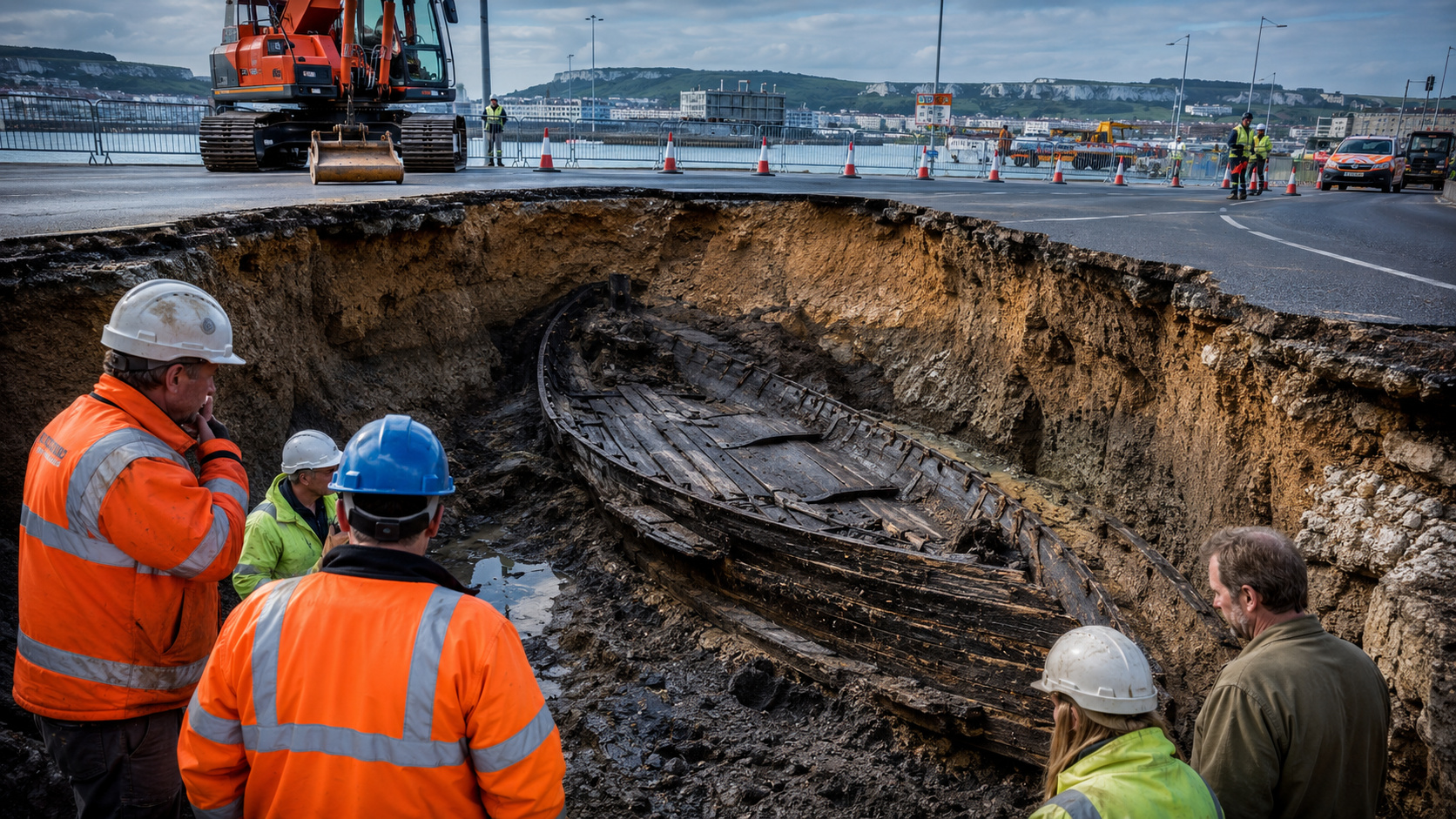 descoberta do barco da Idade do Bronze em Dover