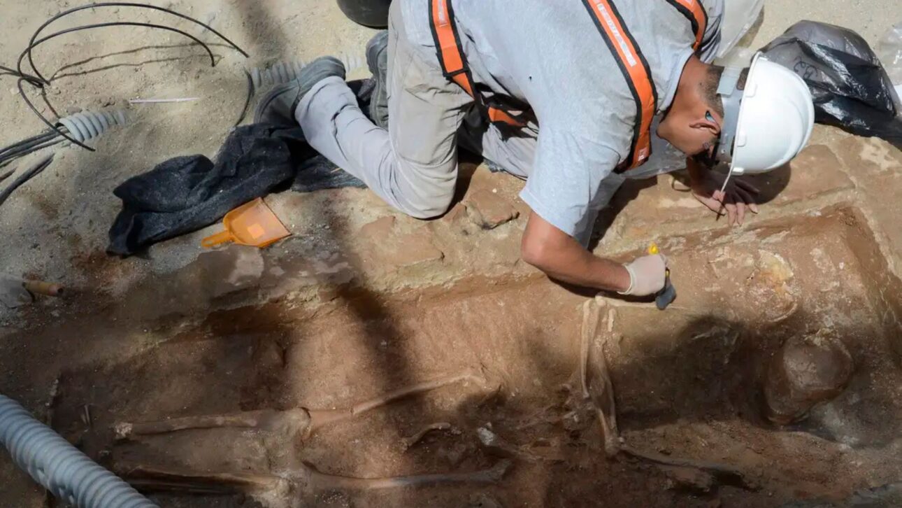 Operários escavavam a expansão do VLT no Centro do Rio quando encontraram, no subsolo da obra, 15 ossadas e uma igreja soterrada do século XVIII ligada à história apagada pelas grandes reformas urbanas da cidade