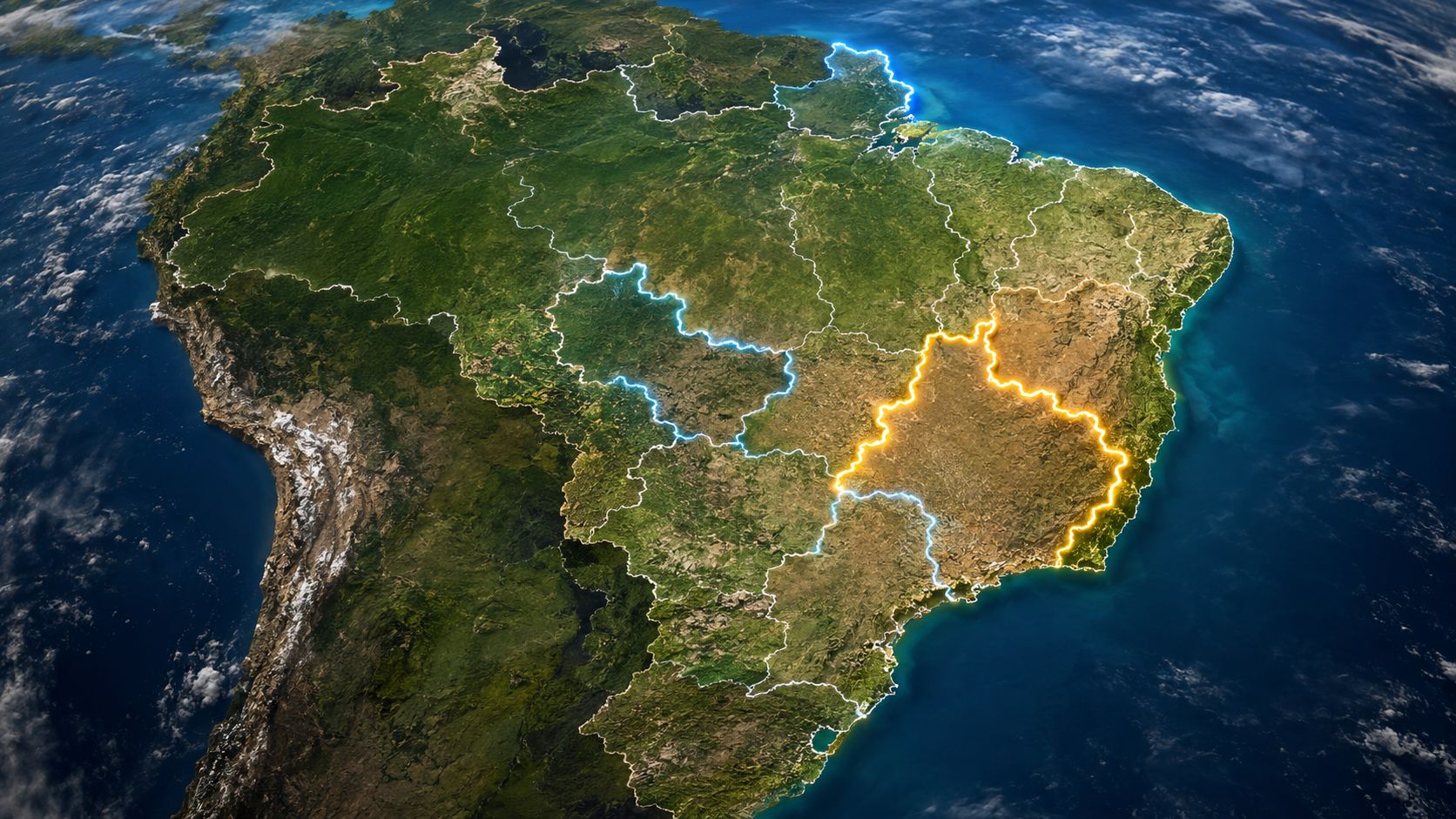 Descubra a maior divisa estadual do Brasil, que separa Bahia e Minas Gerais com impressionantes 1.652 quilômetros.