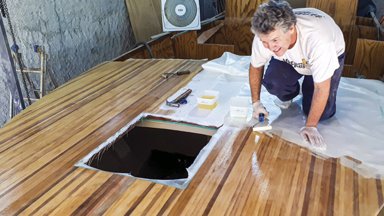 Biologist builds boat in backyard