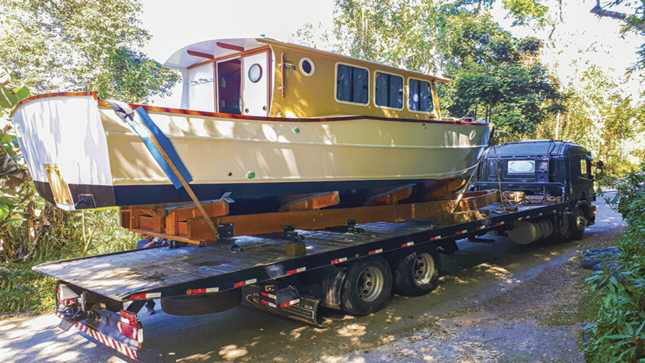 Biologist builds boat in backyard