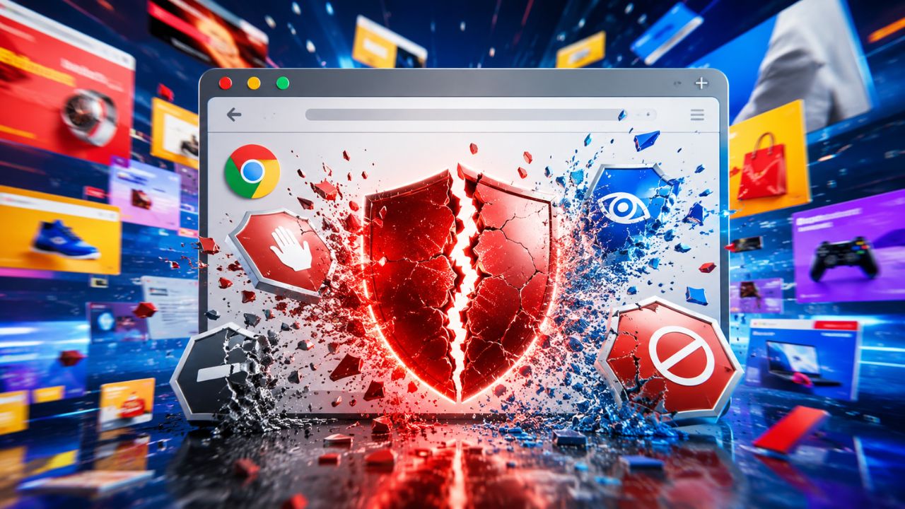 Atualização definitiva para o Manifest V3 encerrará o suporte a extensões como uBlock Origin e AdBlock, alterando a forma como usuários controlam publicidade e rastreamento na internet.