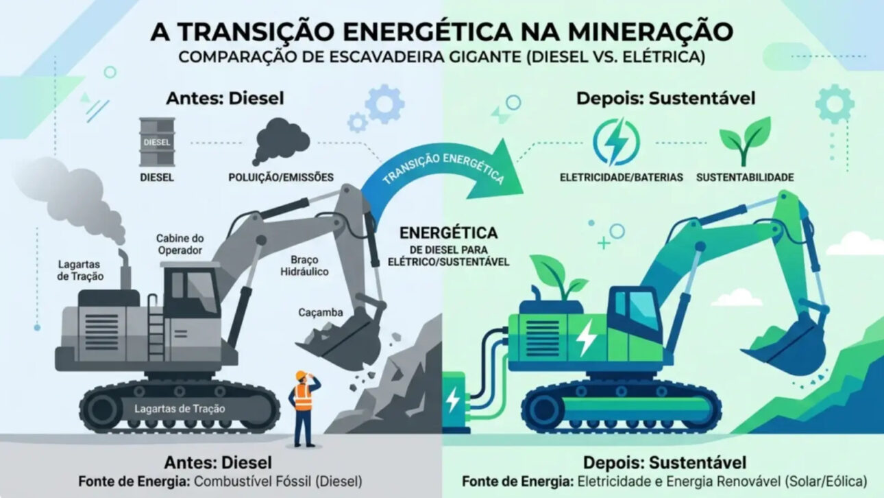 Feito inédito na Índia: máquina gigante de 650 toneladas, antes movida a diesel, vira escavadeira 100% elétrica em retrofit feito pela própria Lloyds Metals