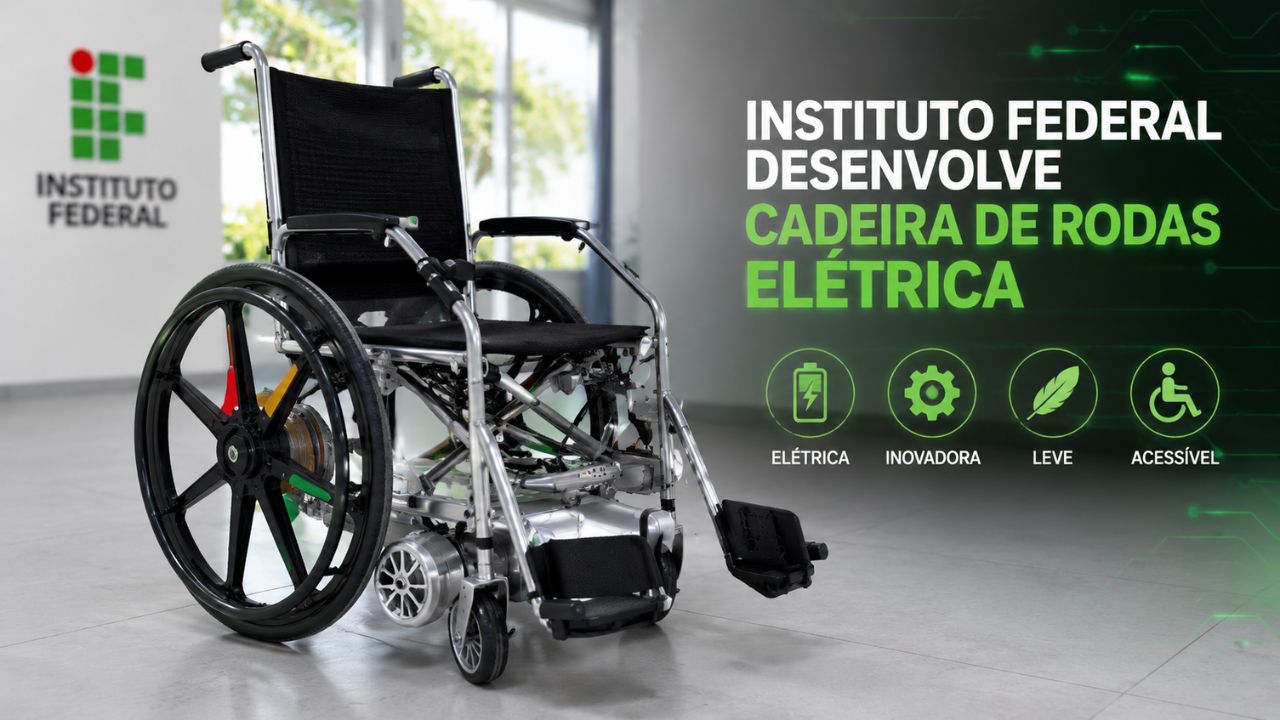 Cadeira de rodas elétrica criada por estudantes do IFSP usa peças reaproveitadas de skates apreendidos para reduzir custos e ampliar a acessibilidade.