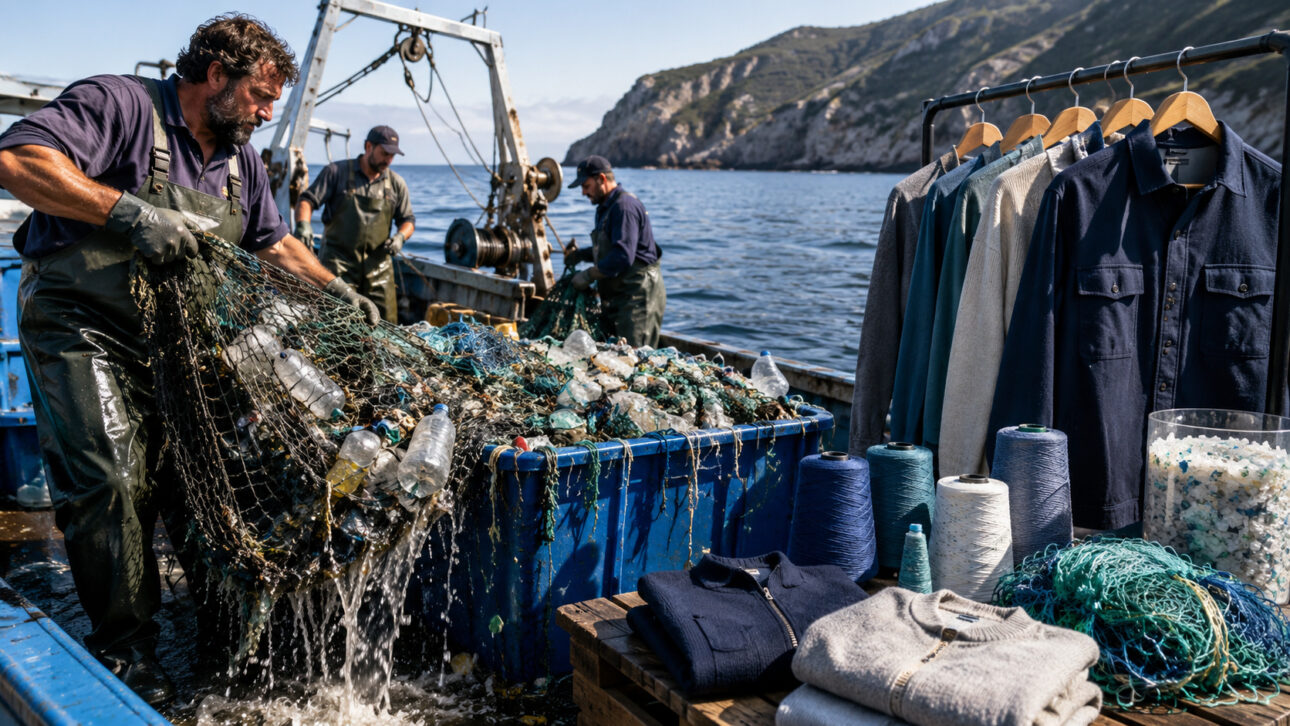 Projeto Upcycling the Oceans reúne quase 5 mil pescadores, já retirou mais de 2.100 toneladas de lixo do mar e transforma resíduos em moda reciclada.