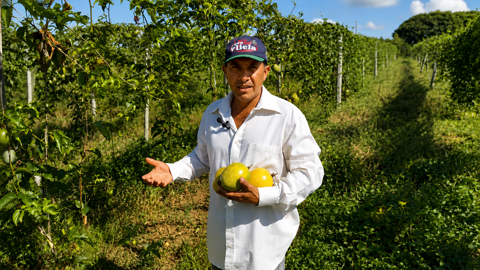 Edinho, produtor rural do interior de Minas, transformou 4 hectares em uma lavoura impressionante de maracujá, colheu frutos gigantes de até 680 grama…