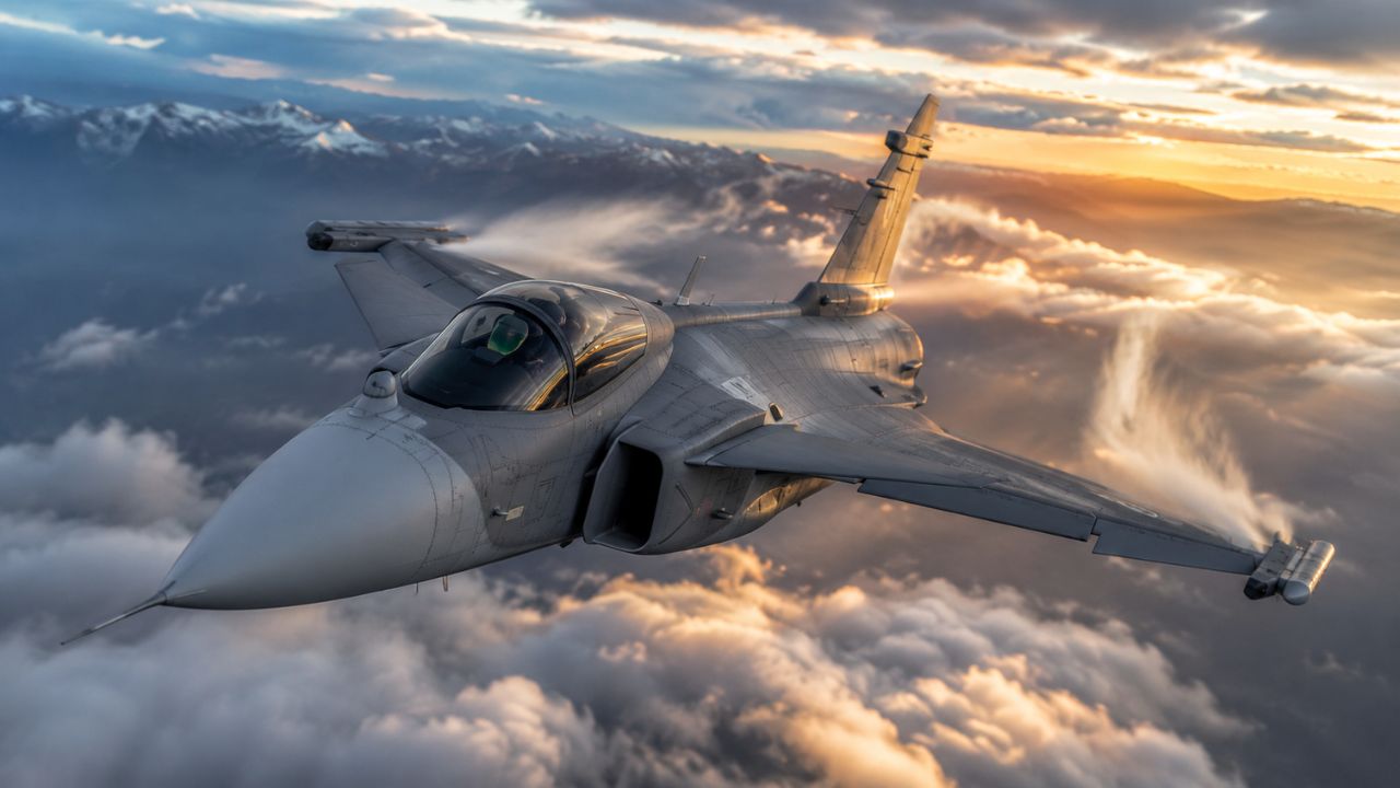 Gripen E combina sensores, inteligência artificial, armamentos e guerra eletrônica para ampliar a eficiência do caça em combate.