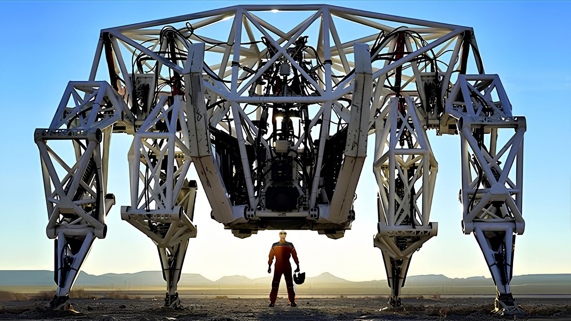O exoesqueleto Prosthesis pesa 4.000 kg, entrega 200 cv, amplia a força humana em 50 vezes e mostra até onde a robótica pilotada por humanos pode chegar.