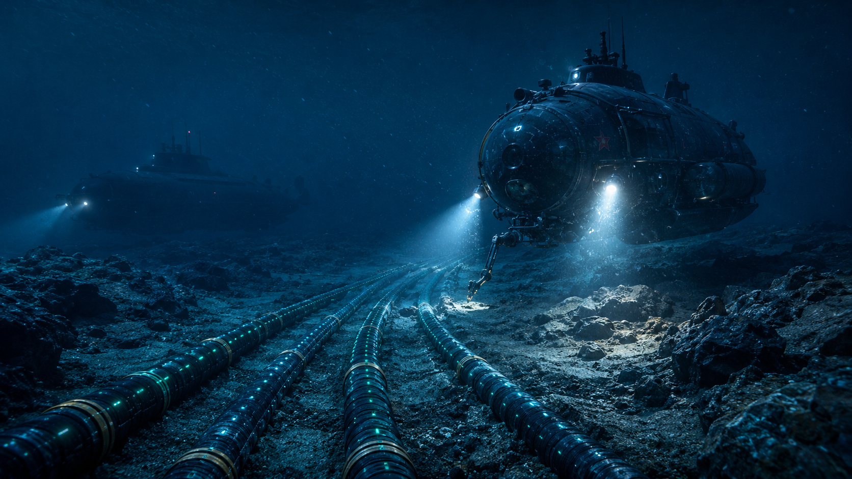GUGI opera sistemas de até 6.000 m e transforma cabos submarinos vitais à internet global em alvo central da disputa geopolítica.
