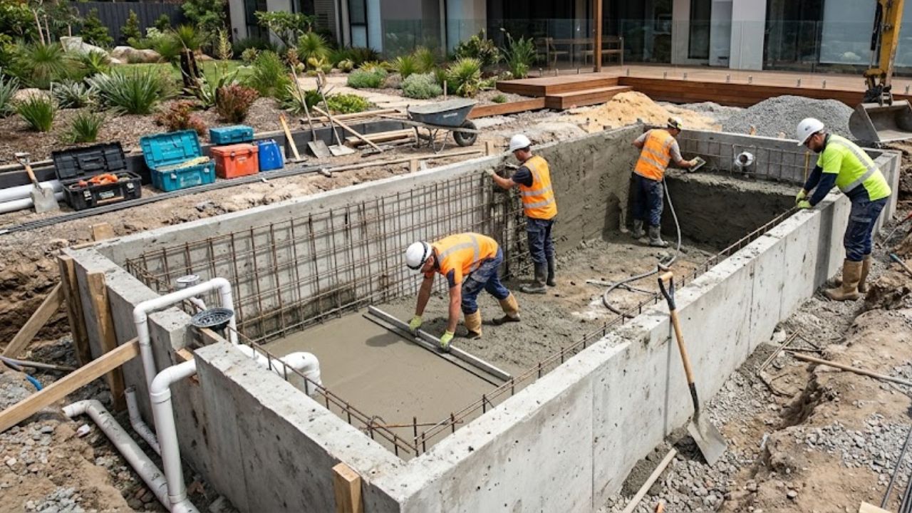 Descubra quanto custa construir uma piscina, quais são as exigências legais e os fatores que influenciam o valor final da obra.