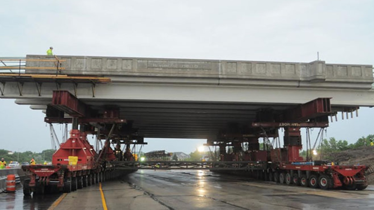 Imagem do transporte da ponte