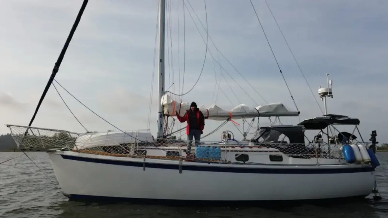 Aos 29 anos e cansado da vida presa ao trabalho e às contas, homem abandona emprego de 11 anos, vende seus pertences, usa a aposentadoria para comprar um veleiro e vai morar no mar com o gato